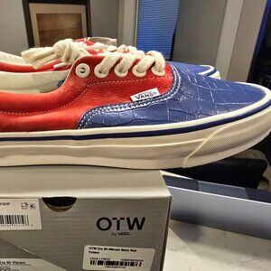 VANS OTW Era 95 Vibram Racing Red Navy Blue VN000E8YGHP Shoes Mens Size 9.5 NEW